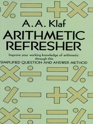 cover image of Arithmetic Refresher